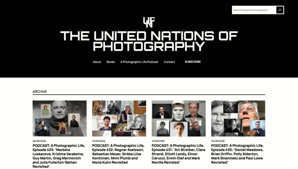 a photographic life podcast home screen