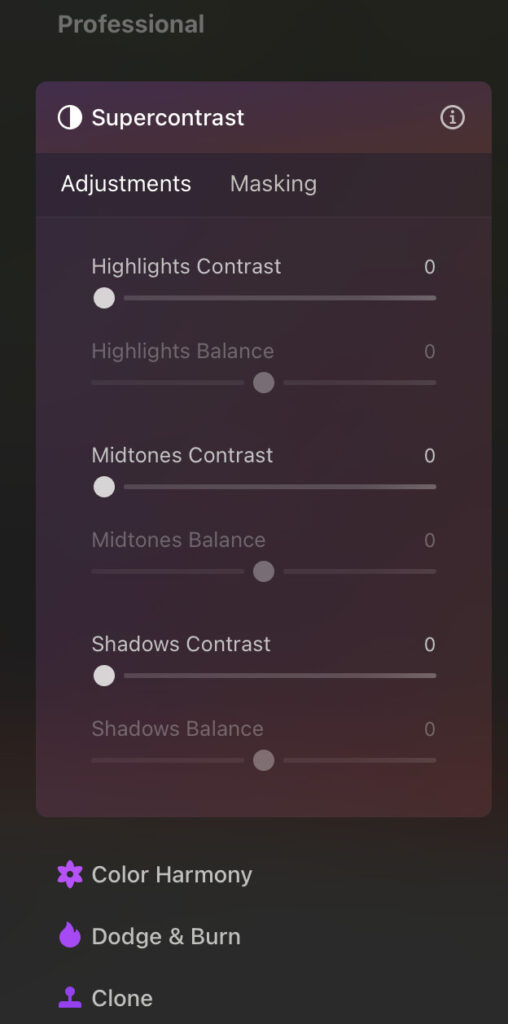 luminar neo advanced editing tools