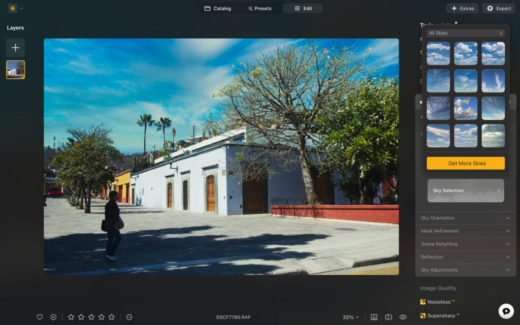 luminar neo sky replacement