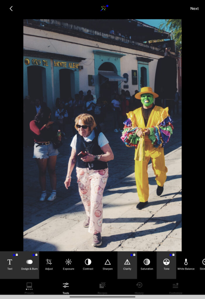 vsco adjustment tools