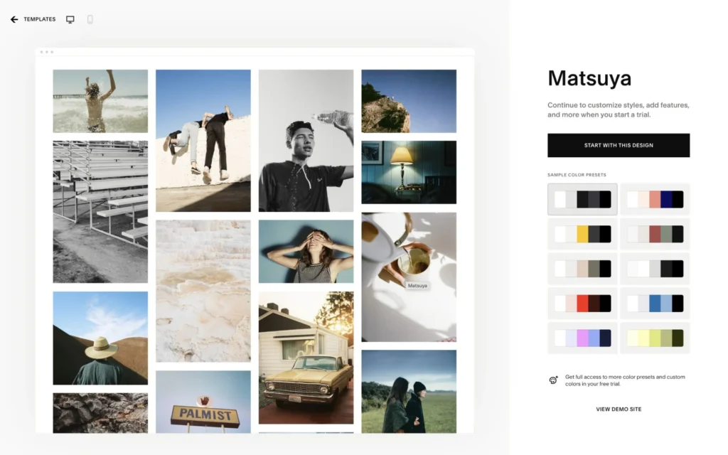 squarespace templates