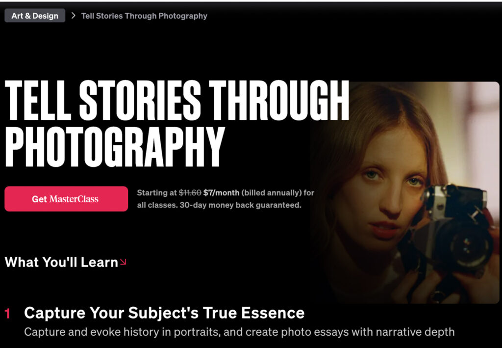 gifts for photographers photography masterclass