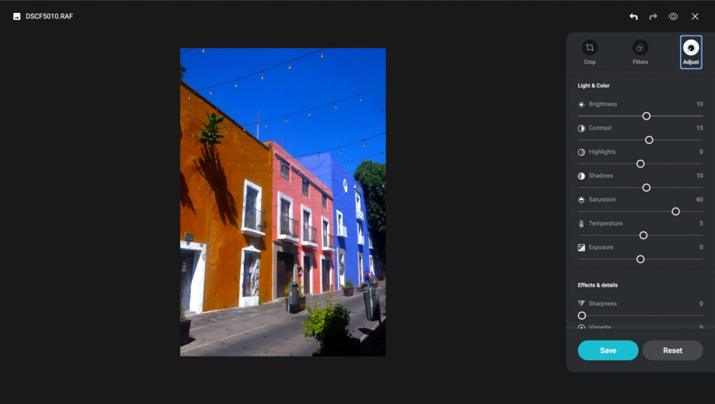 pcloud review photo editing tool