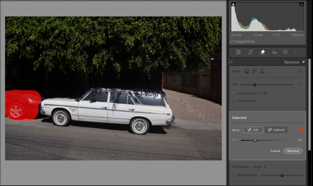 lightroom classic ai removal tools
