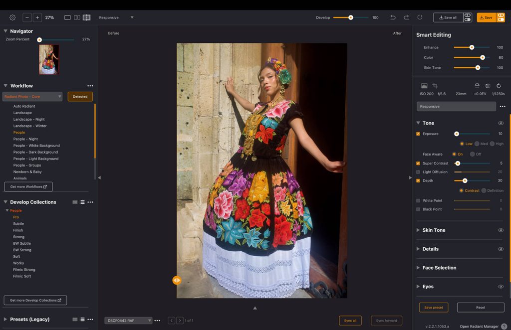 a photo of radiant photo 2 photo editing software