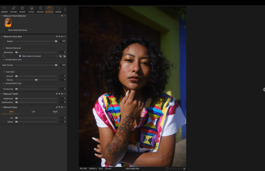 capture one retouch tool