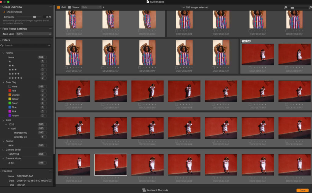 capture one photo culling 