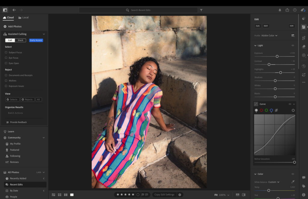 Lightroom culling tools