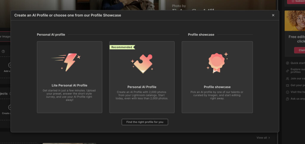 imagen ai profiles