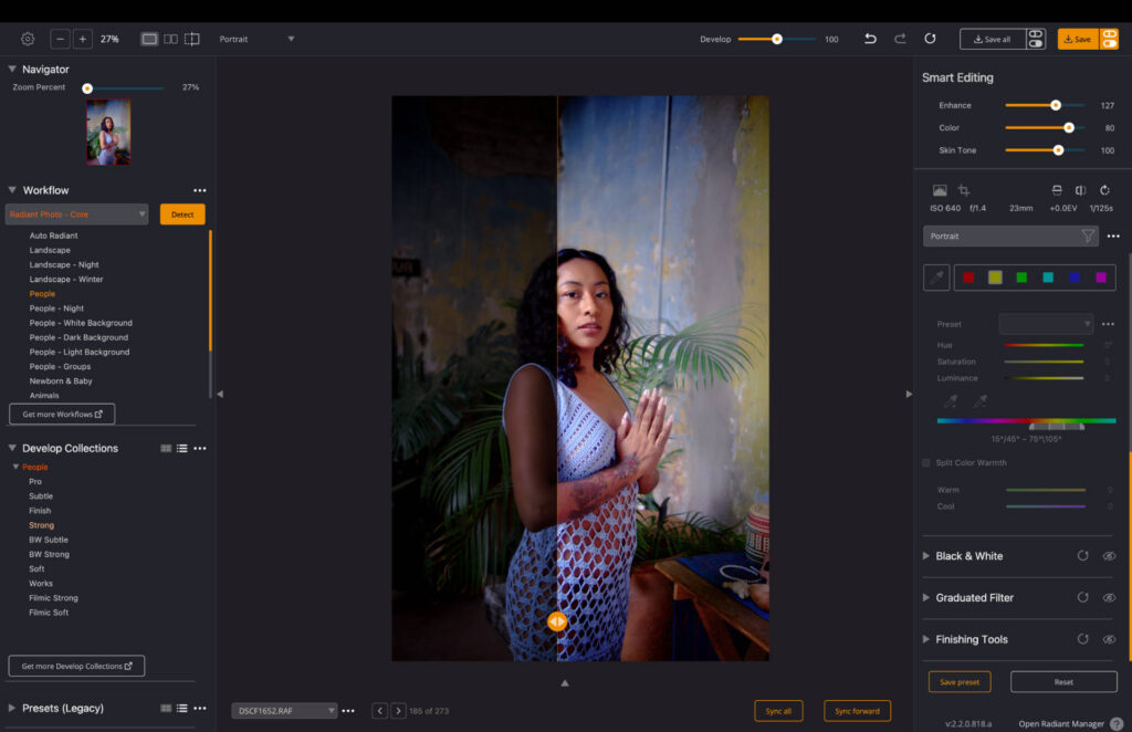 radiant photo 2 scene detection